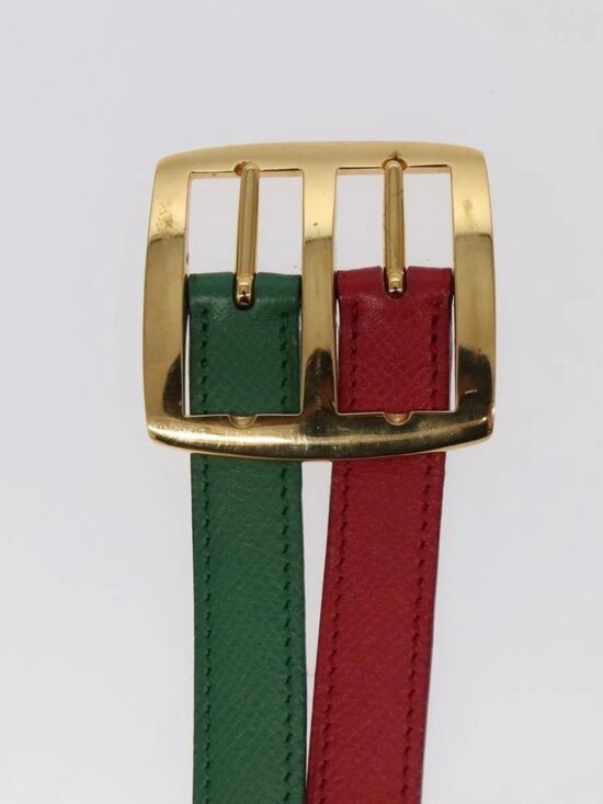 HERMES Belt Leather 28.3\